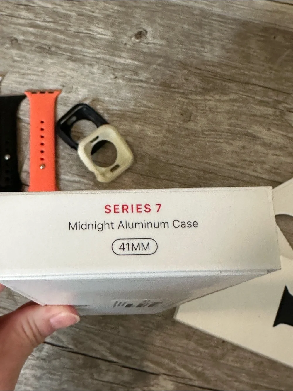 Apple Series 7 Black Smartwatch with Black Silicone Band